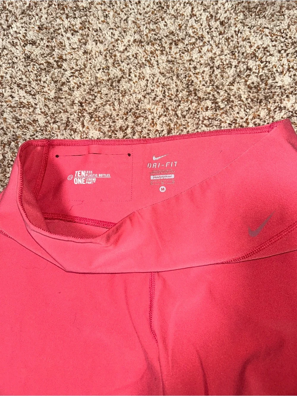 Nike Legend Dri Fit Capri Leggings Pink Cropped Womens Medium